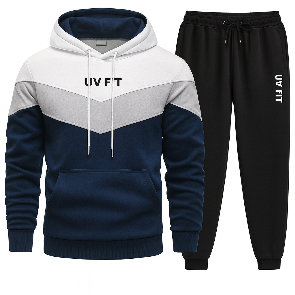 UV FIT Men's Casual Three-Tone Tracksuit