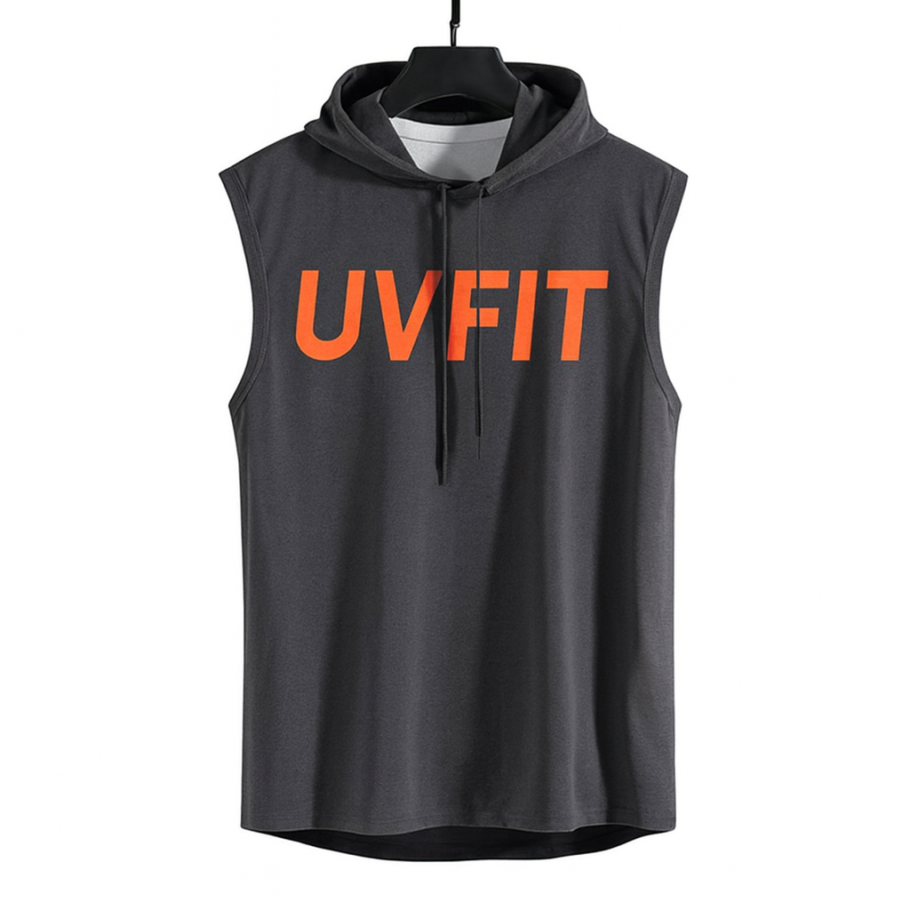 UV FIT Sleeveless Hoodie – Lightweight Athletic Training Top