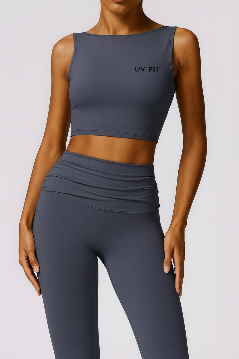 UV FIT High Support, Open-Back Yoga Tank Top