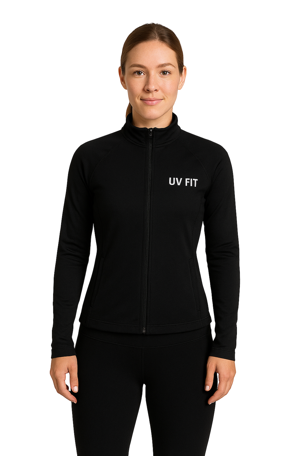 Quick-Drying Fitness Jacket with Stand-Up Collar
