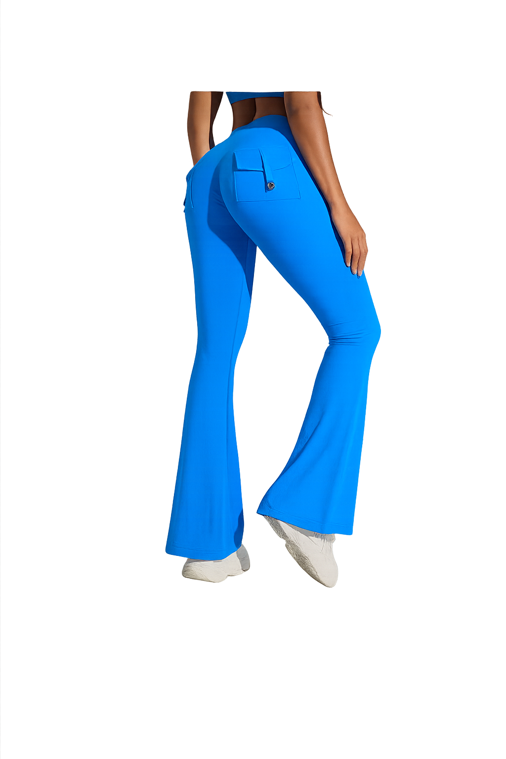 UV FIT High-Waisted Flared Black Leggings