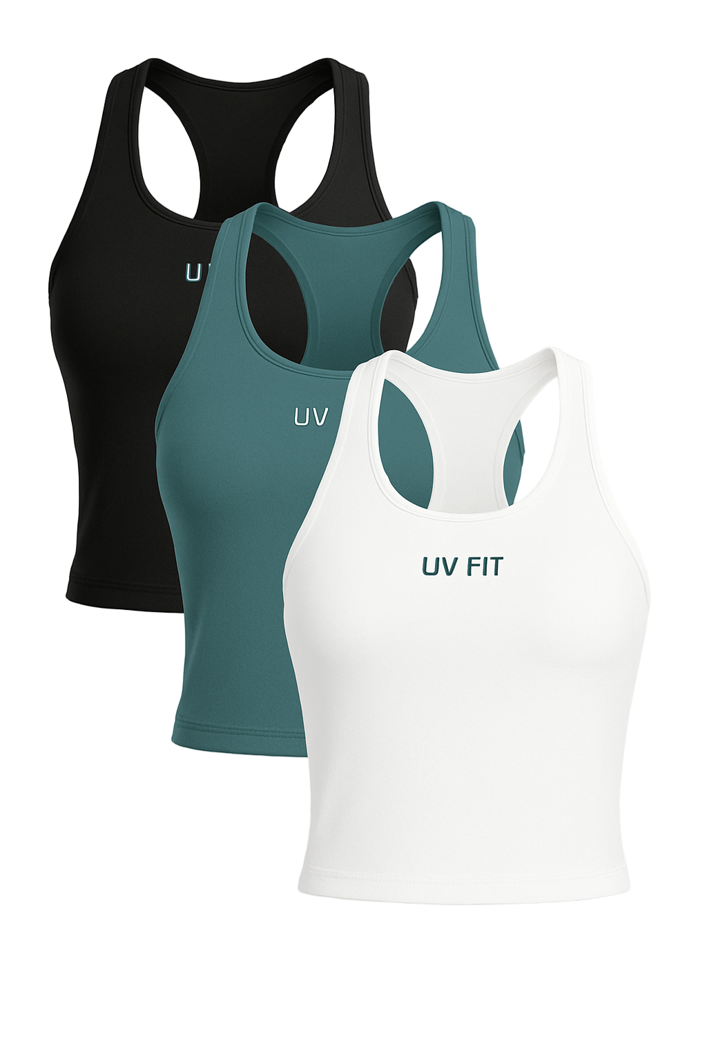 UV FIT 3-Piece Seamless Yoga Vest Set