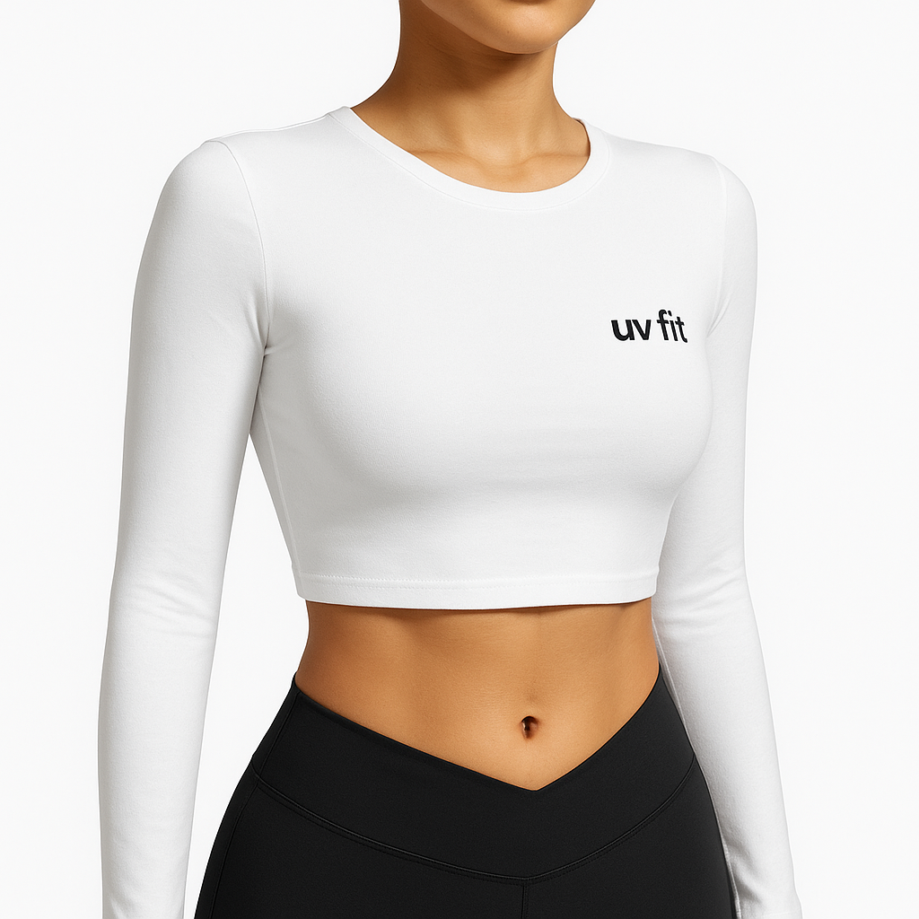 Women’s Long-Sleeve Sports Crop Top