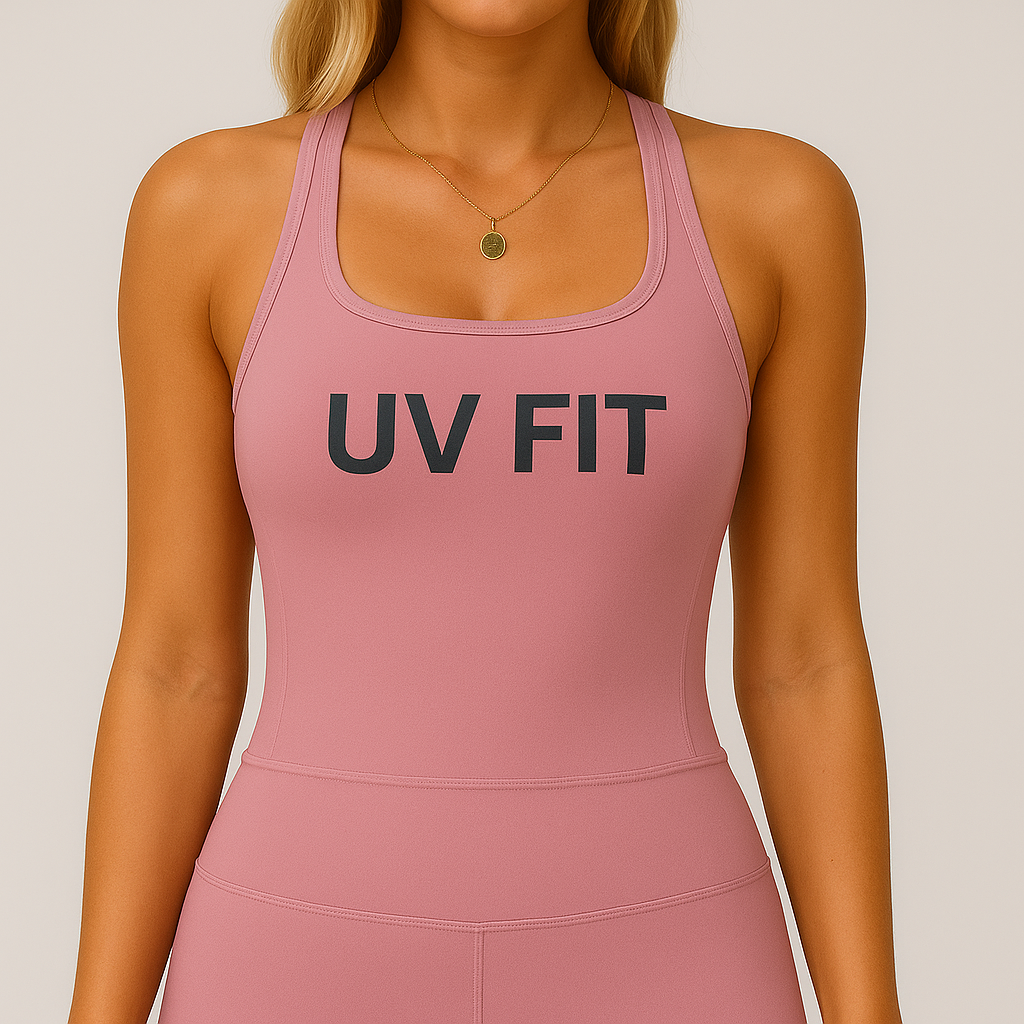 UV FIT 2025 Ladies Brushed Cotton Racerback Sports Vest