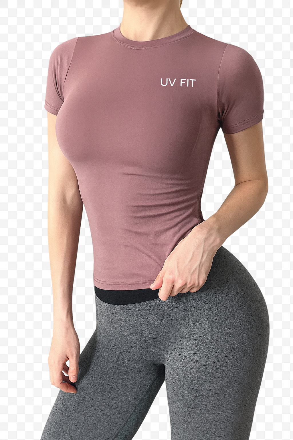 UV FIT Women's Yoga Shirt Short Sleeve Seamless Sports