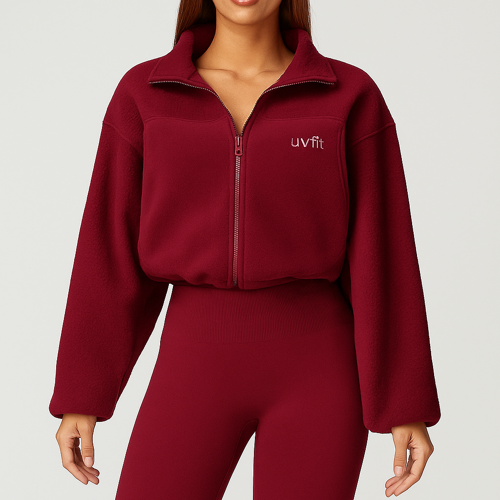 UV FIT Women’s Cozy Fleece Zip-Up Jacket