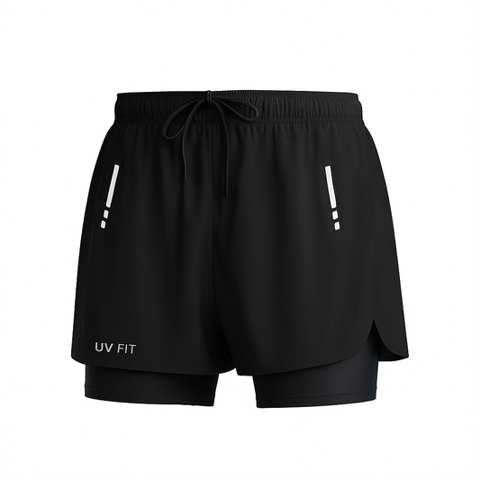 Men’s Aloe Athletic 2-in-1 Swim Shorts – Quick-Dry Stylish Beach Shorts for Pool, Beach & Hot Spring Days