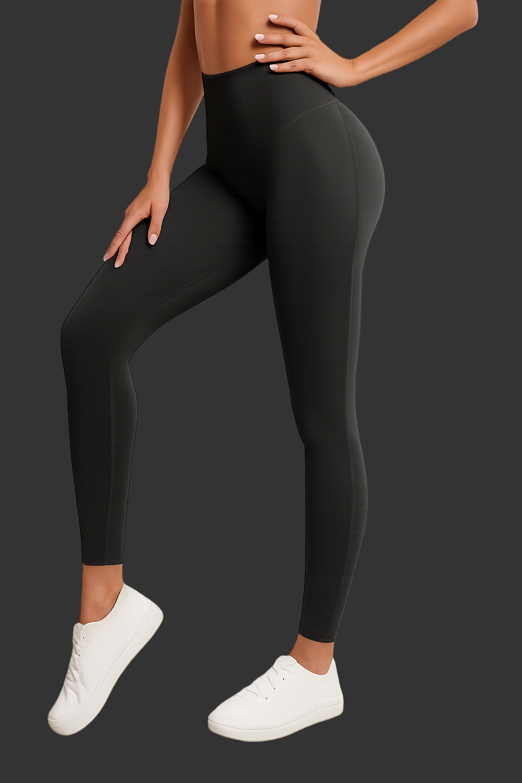 High-Waisted Black Seamless Leggings – UV FIT