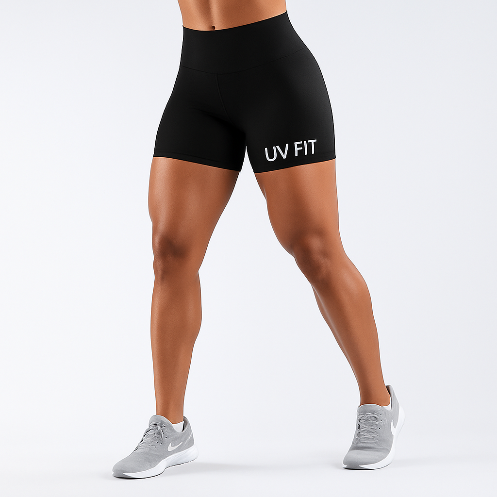 UV FIT Seamless Ribbed Yoga Shorts