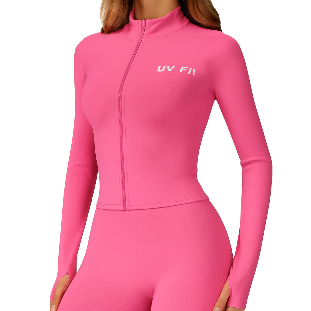 UV Fit Zip Top