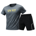 UV FIT Plus Size Men's Quick-Drying Sportswear Set