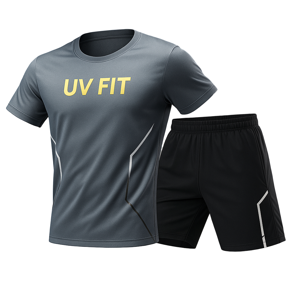 UV FIT Plus Size Men's Quick-Drying Sportswear Set