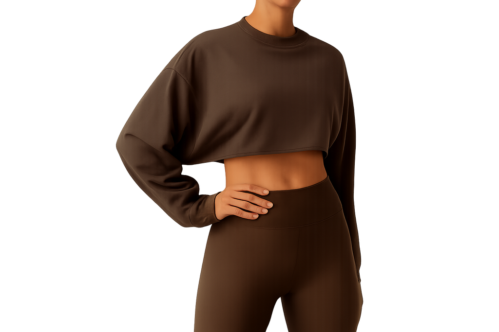 UV FIT Long-Sleeve Cropped Sweatshirt