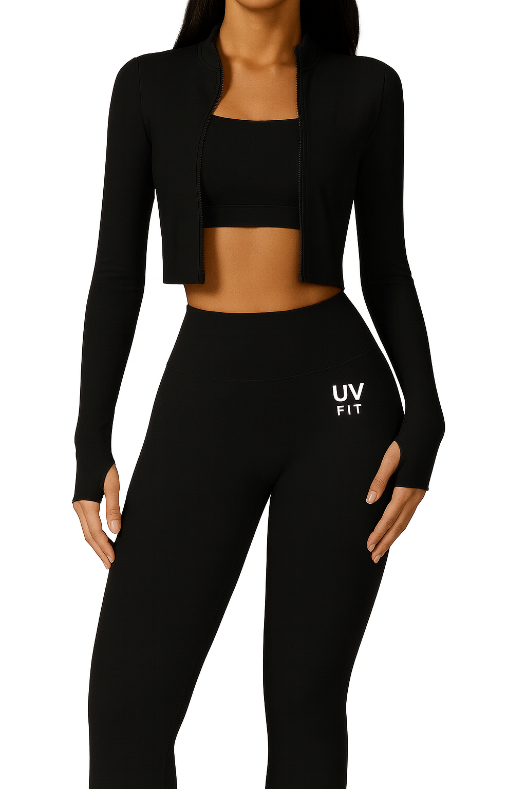 UV FIT Sage  Three-Piece Activewear Set