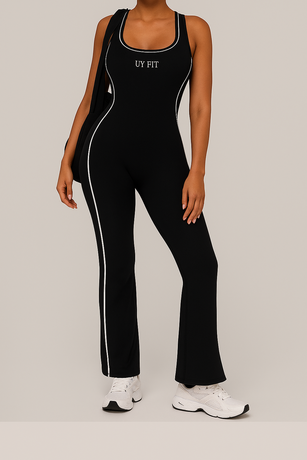 UV FIT Women’s Sexy Backless Bodysuit Set