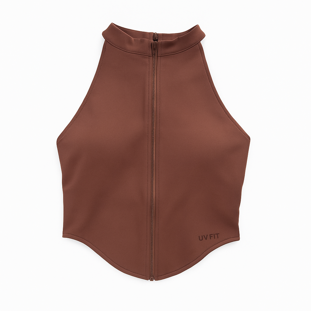 UV FIT Women’s Slim Zipper Yoga Vest