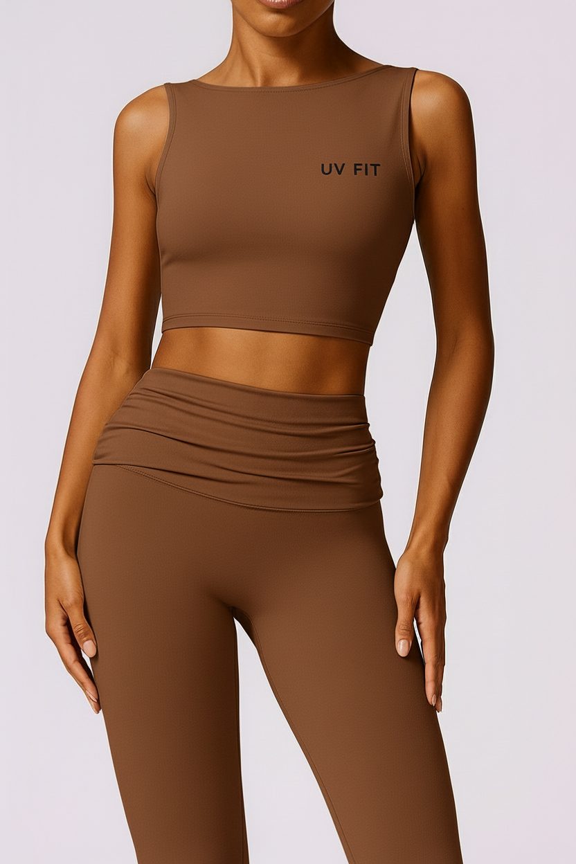 UV FIT High Support, Open-Back Yoga Tank Top