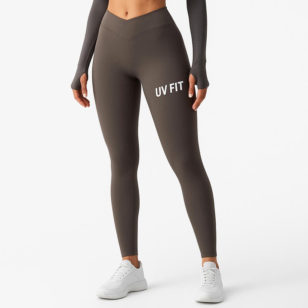 UV FIT High-Waisted Seamless Leggings – Sculpting, Stretch & Comfort