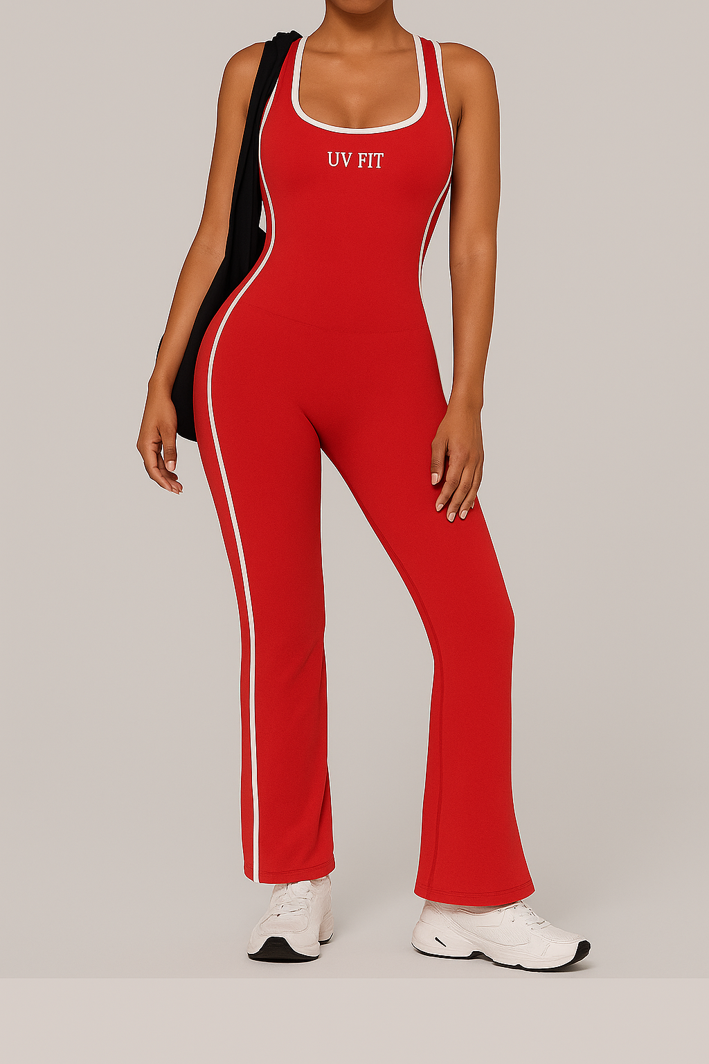 UV FIT Women’s Sexy Backless Bodysuit Set