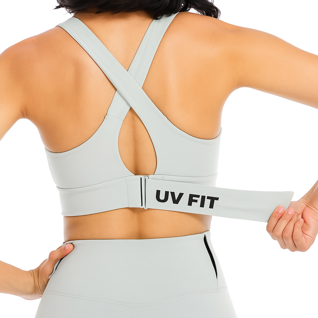 UV FIT Sports Bra for Women – Front Zipper