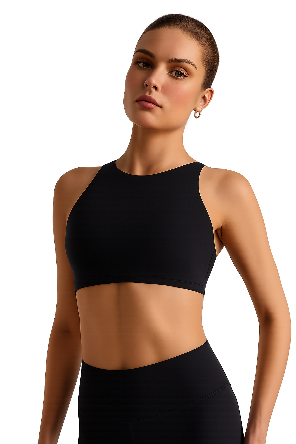Seamless High-Neck Sports Bra – UV FIT