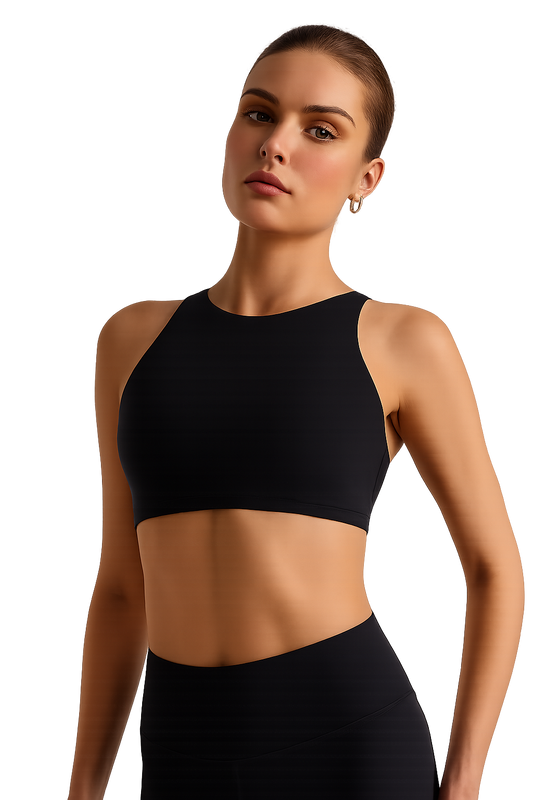 Seamless High-Neck Sports Bra – UV FIT