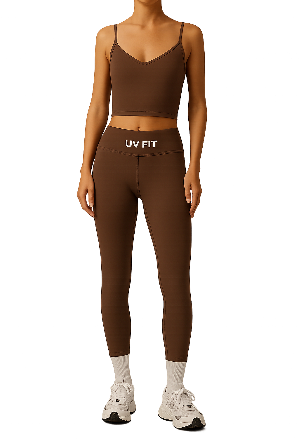 UV FIT Women’s Seamless Activewear Set – Crop Top & High-Waist Leggings