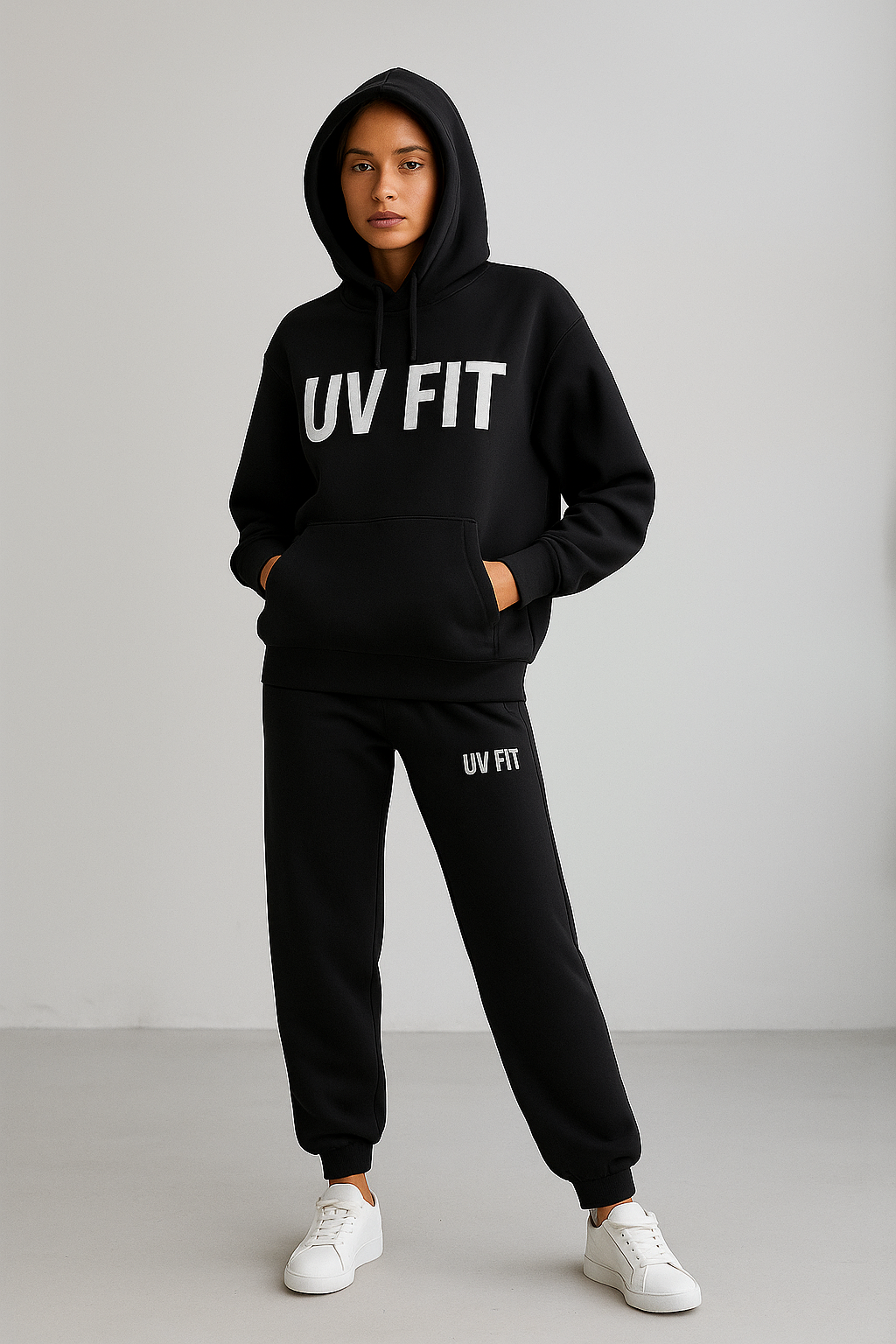 UV FIT Bold Orange Hoodie & Jogger Set