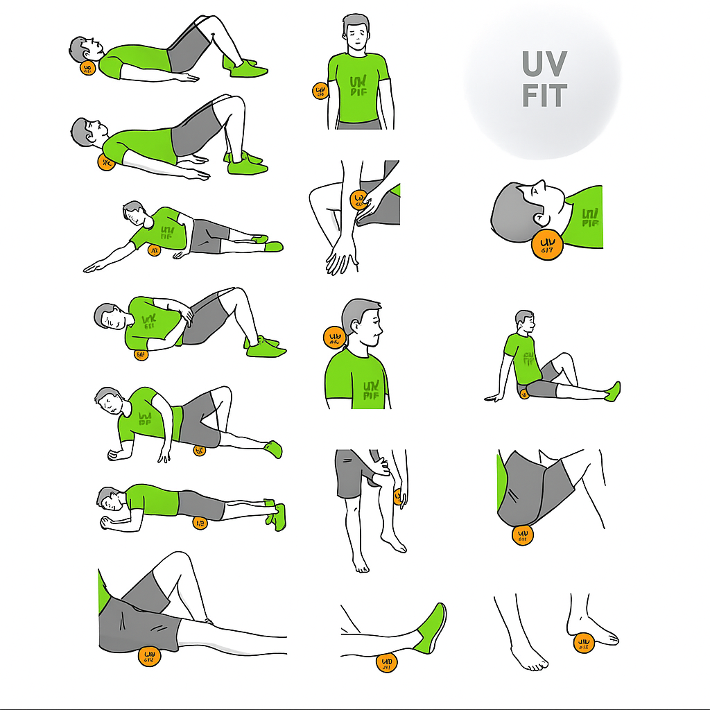 UV FIT 6.3 cm Fascia Massage Ball -Point Therapy