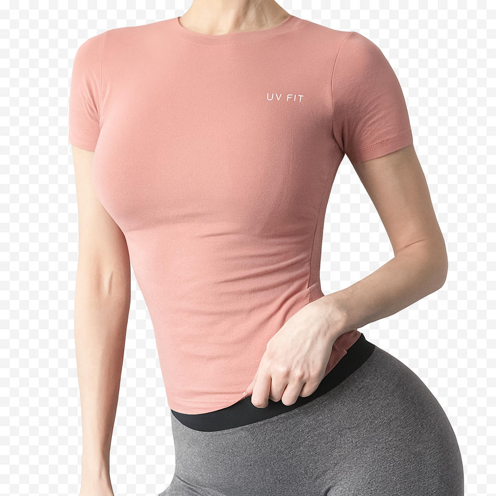 UV FIT Women's Yoga Shirt Short Sleeve Seamless Sports