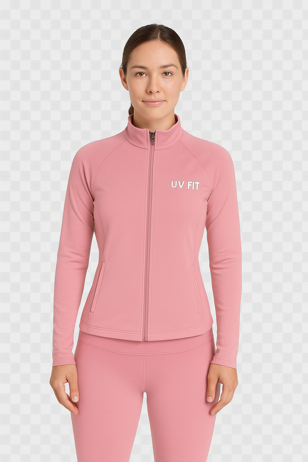 Quick-Drying Fitness Jacket with Stand-Up Collar