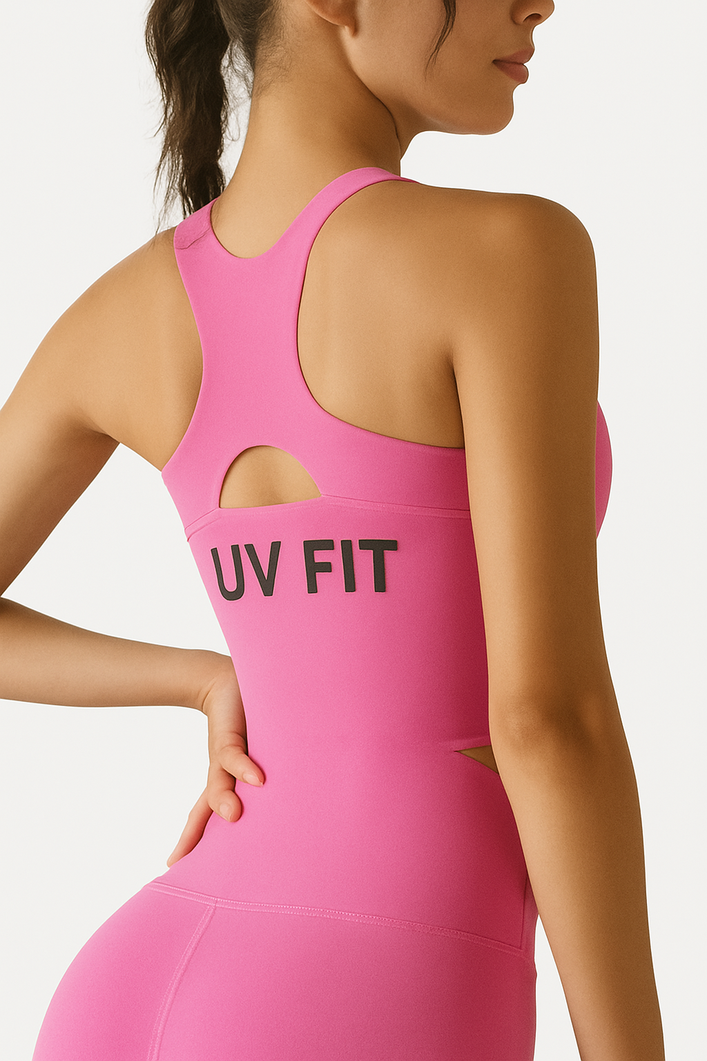 UV FIT Seamless Splice Long Sports Bra