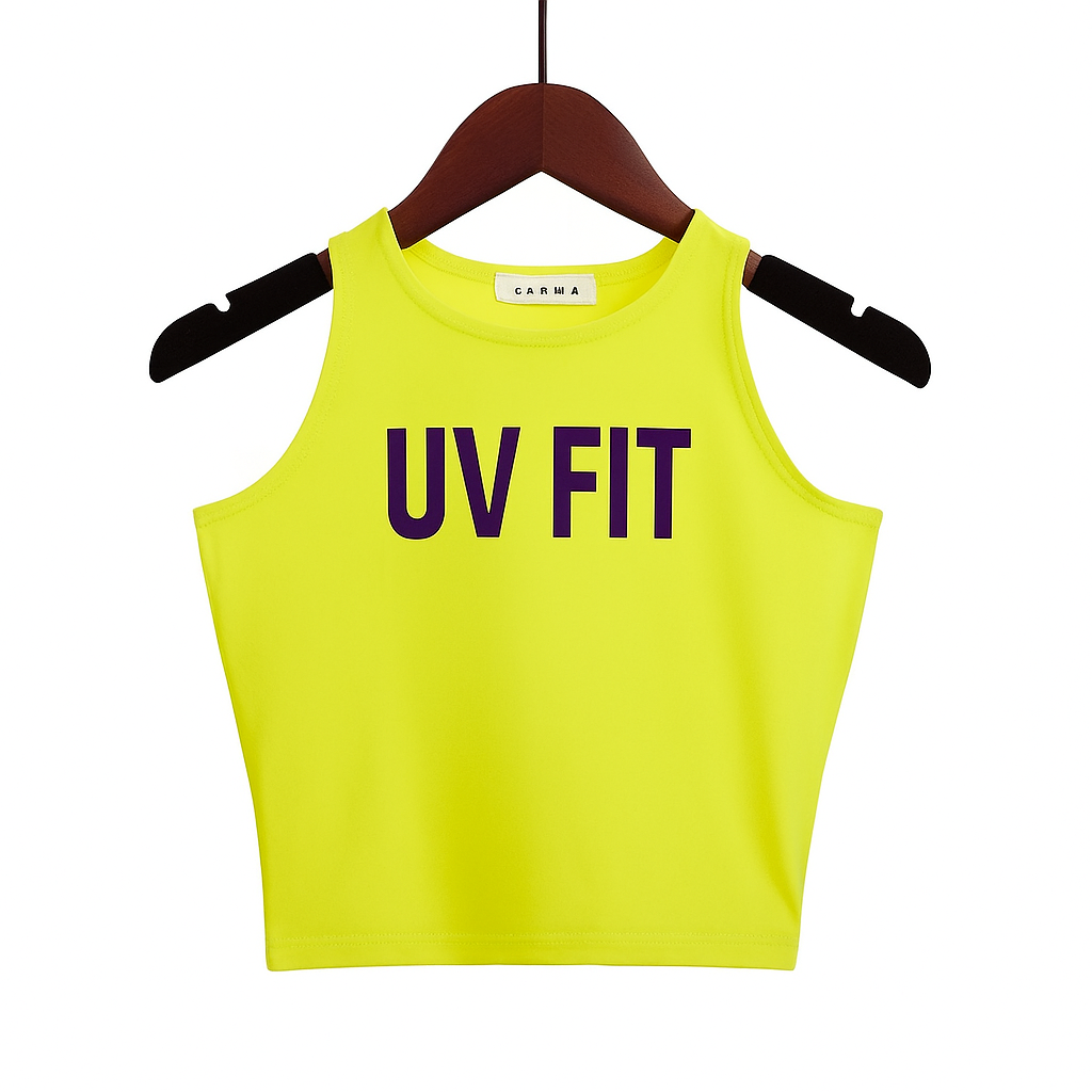 UV FIT 2025 New Women’s Cotton Crop Tank Top