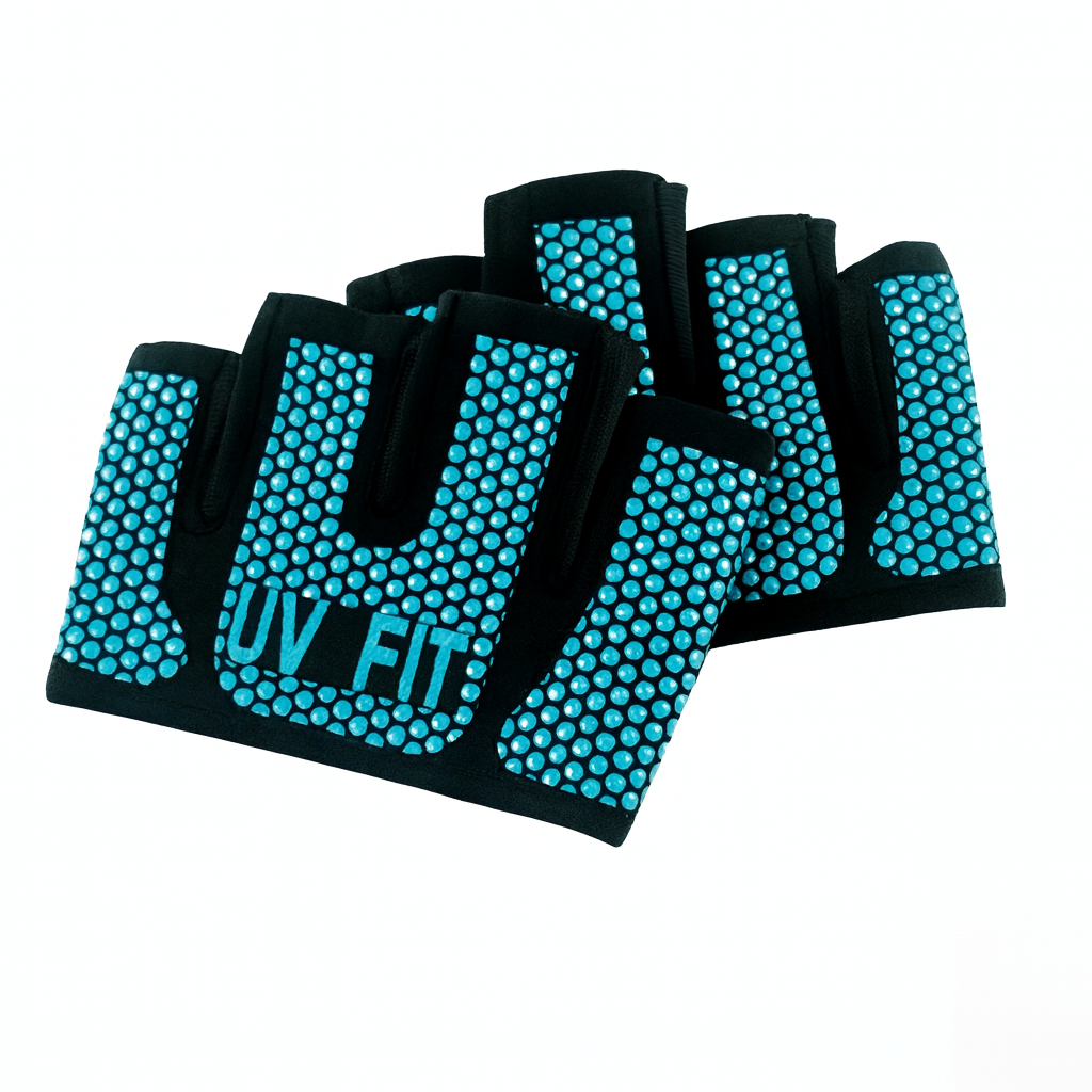 UV FIT Premium Fingerless Training Gloves – Rose Edition