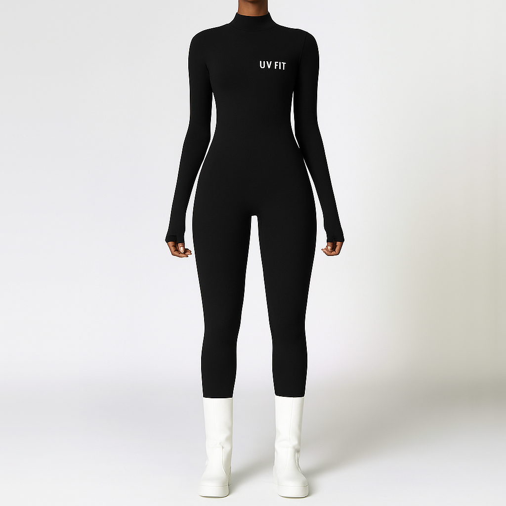 UV FIT Sculpt Zip-Front Performance Jumpsuit