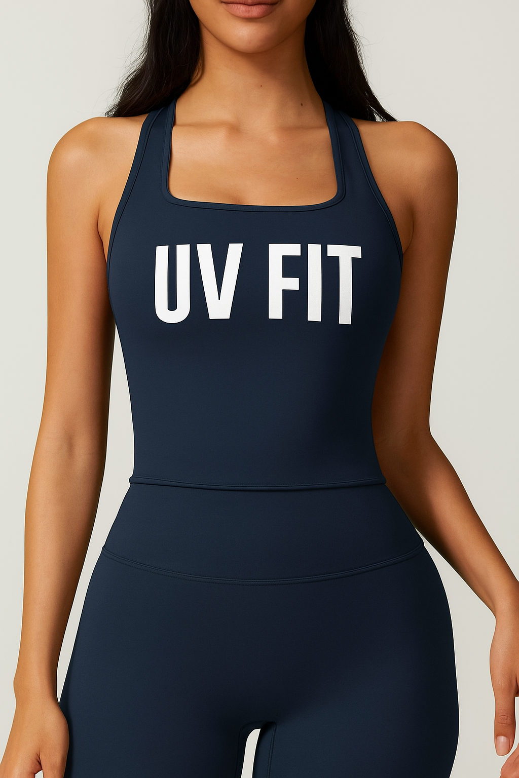 UV FIT 2025 Ladies Brushed Cotton Racerback Sports Vest